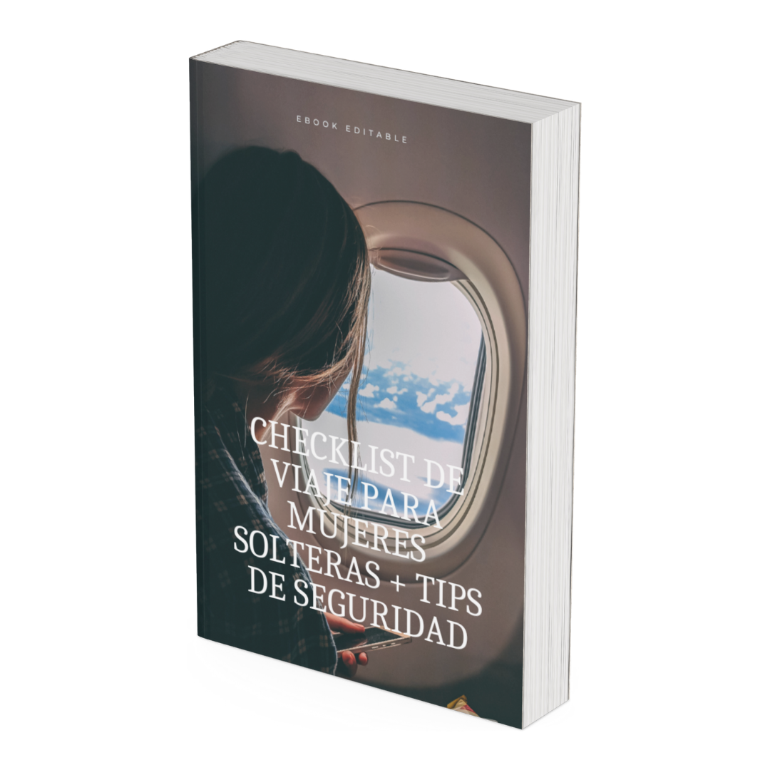 Checklist de viaje para mujeres solteras + tips de seguridad - Ebook