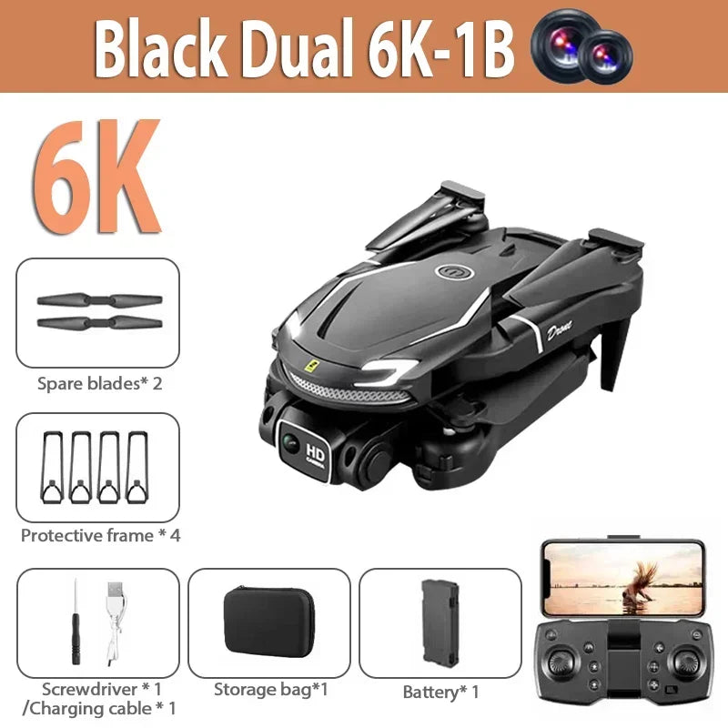 4K Dual Camera Drone Pro – Ultra HD, Estabilizador, Plegable y con Retorno Inteligente