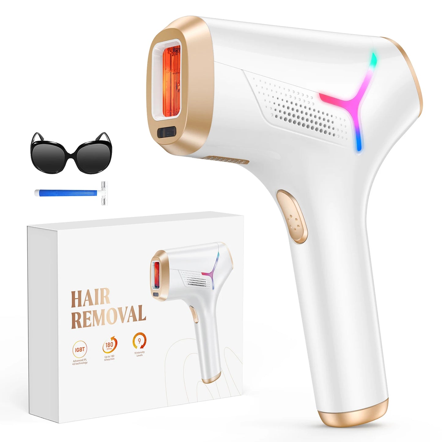 FLASHGLOW™ – Épilation laser à domicile (technologie IPL 4.0)
