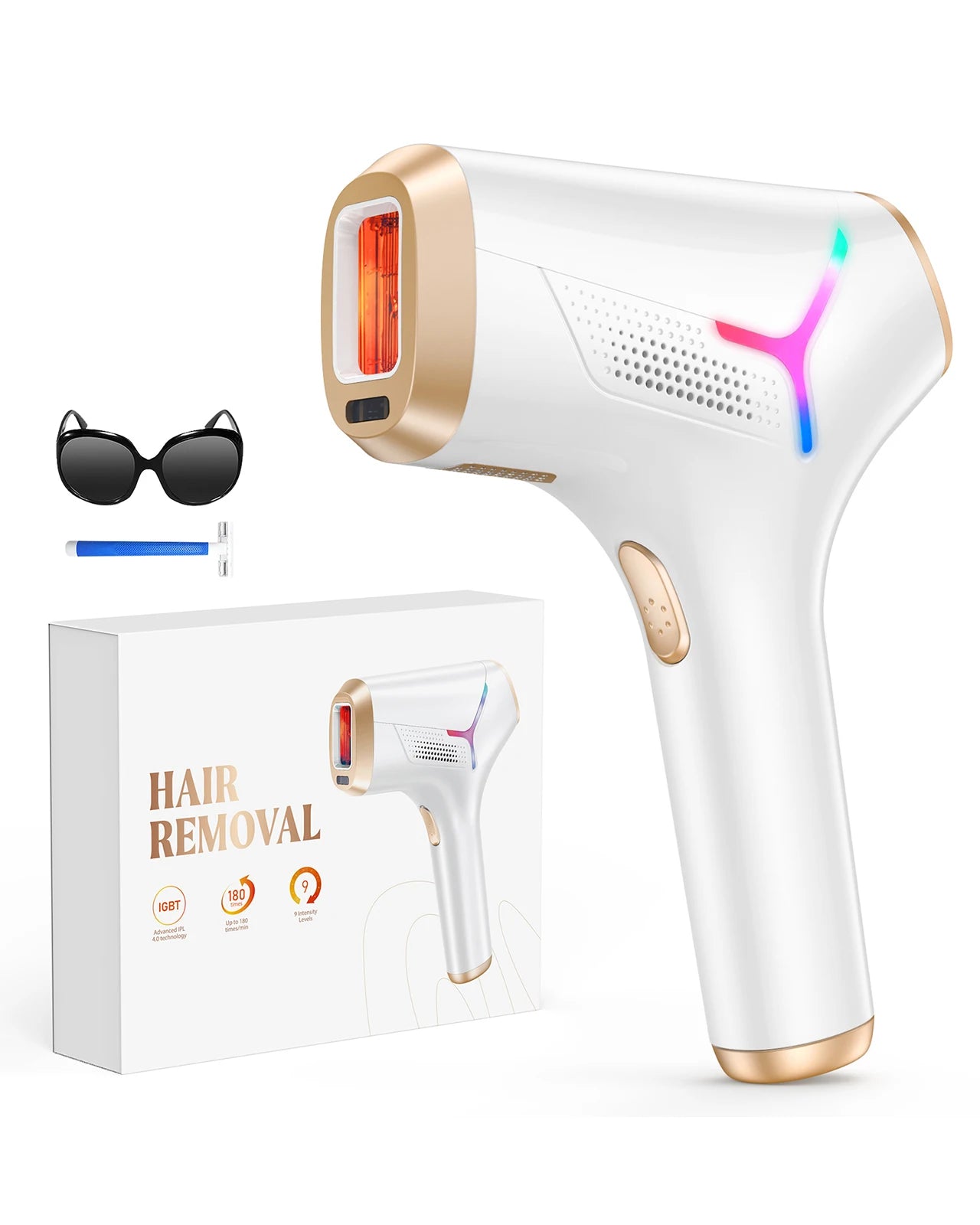 FLASHGLOW™ – Épilation laser à domicile (technologie IPL 4.0)
