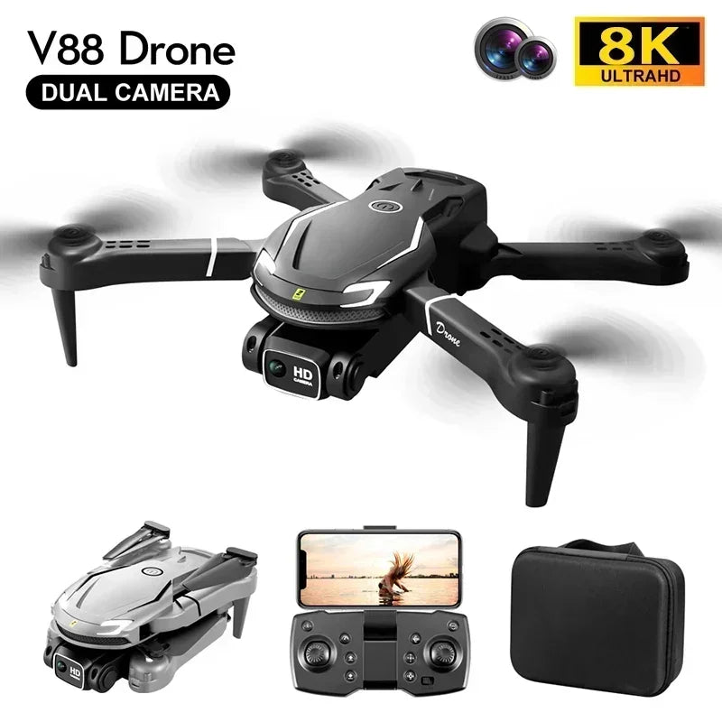 4K Dual Camera Drone Pro – Ultra HD, Estabilizador, Plegable y con Retorno Inteligente