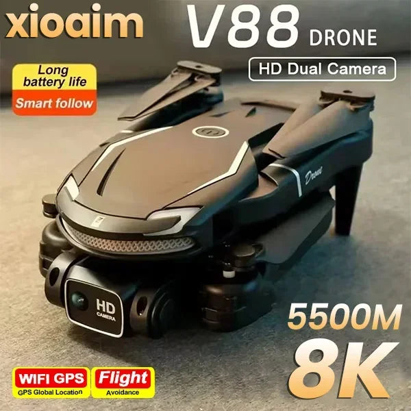 4K Dual Camera Drone Pro – Ultra HD, Estabilizador, Plegable y con Retorno Inteligente