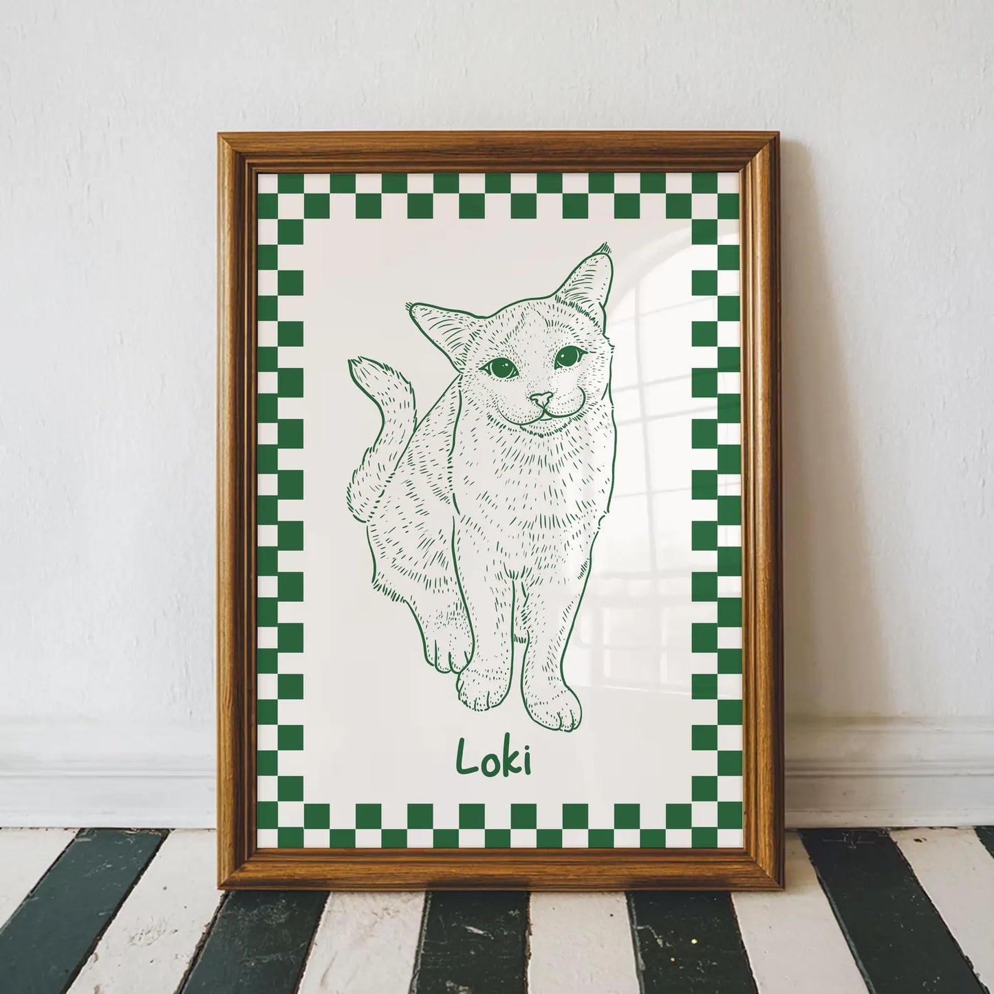 Custom Funky Pet Portrait - Hand made