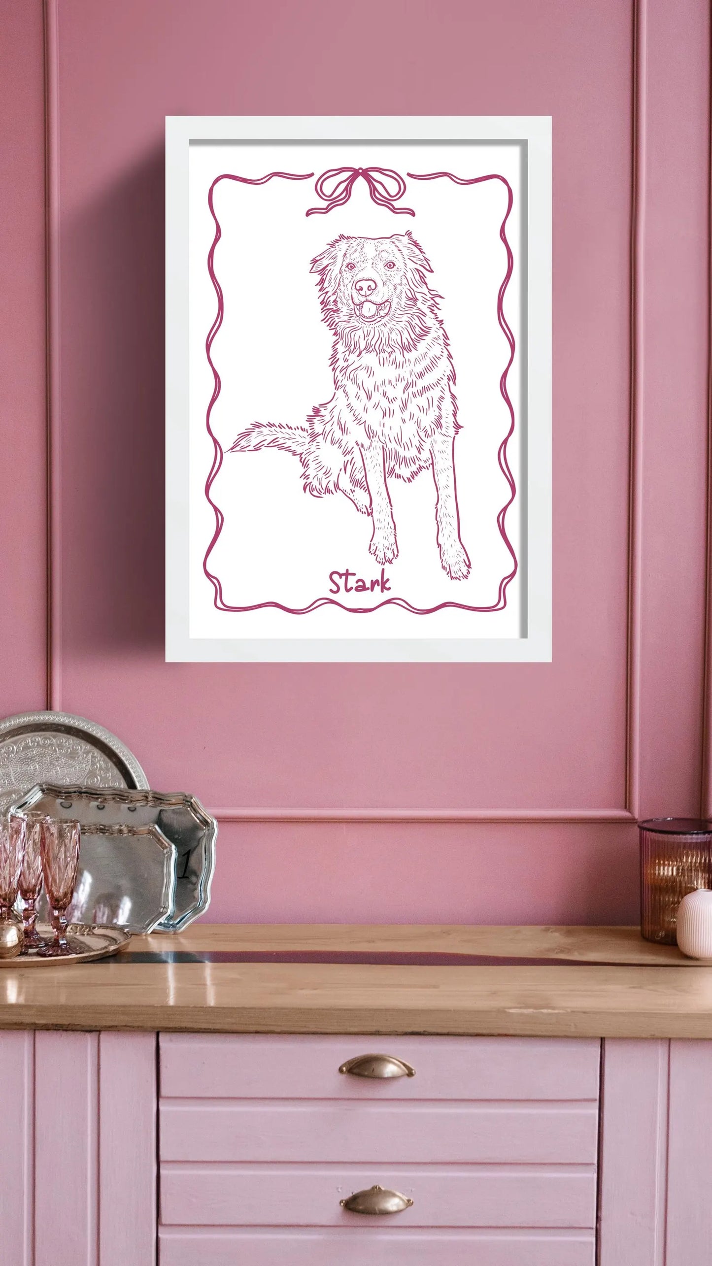 Custom Funky Pet Portrait - Hand made