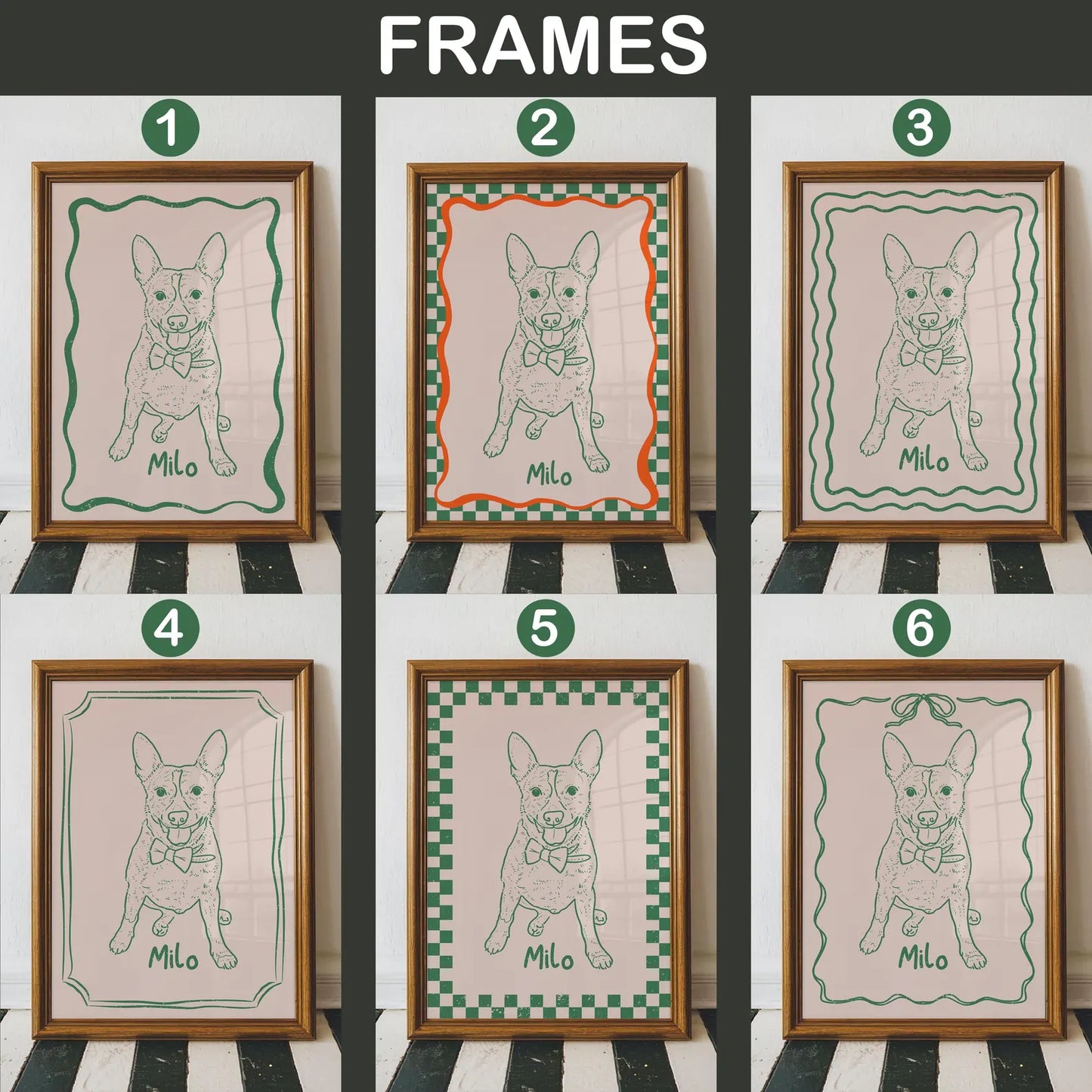 Custom Funky Pet Portrait - Hand made