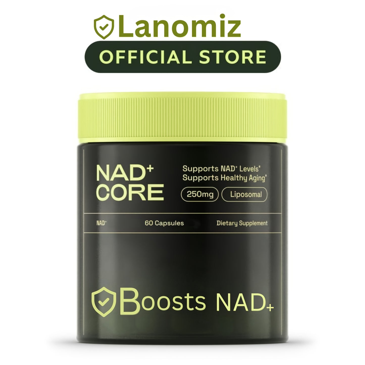 Supplement alternative - Liposomal Nicotinamide Riboside, Resveratrol, Quercetin - High-purity NR900-NAD+ Supplement - 80 capsules, the dietary vitamin chosen by all women for youthful Light Beige, Mother's Day gift to mother