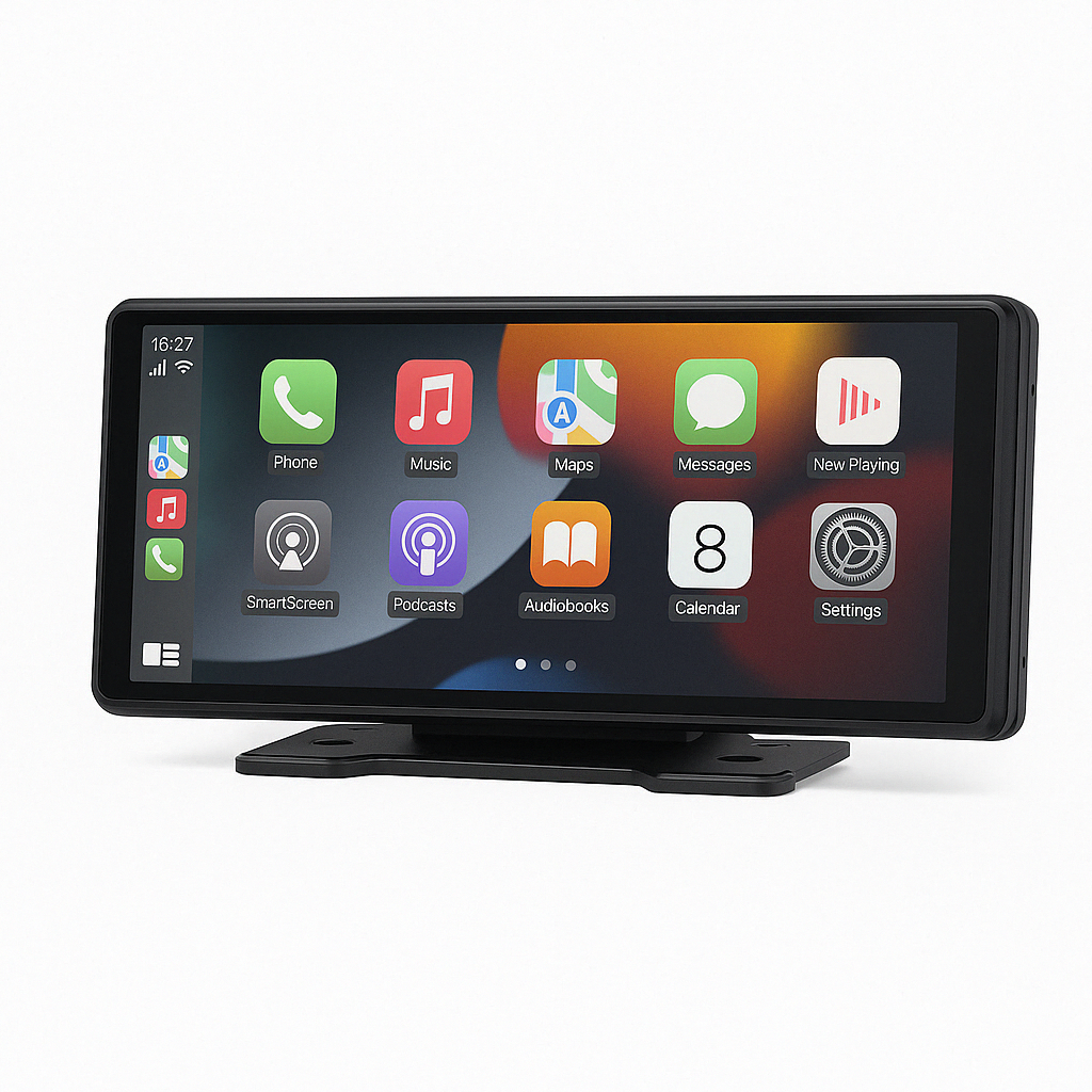 Portable BT Touch Srceen Wireless Carplay Android Auto Car Radio for Apple Or Android Video