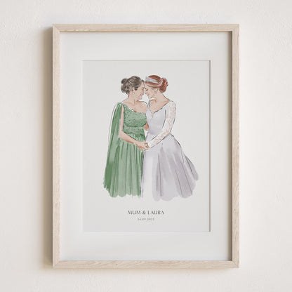 Retrato Personalizado de Familia - Hechas a Mano