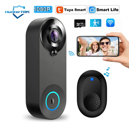 1080P Smart Video Doorbell with Motion Alerts & Night Vision