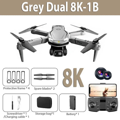 4K Dual Camera Drone Pro – Ultra HD, Estabilizador, Plegable y con Retorno Inteligente