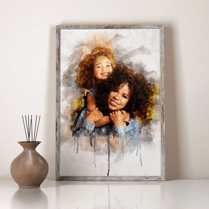 Poster Personalizado de Parejas o Familia - Hechas a Mano
