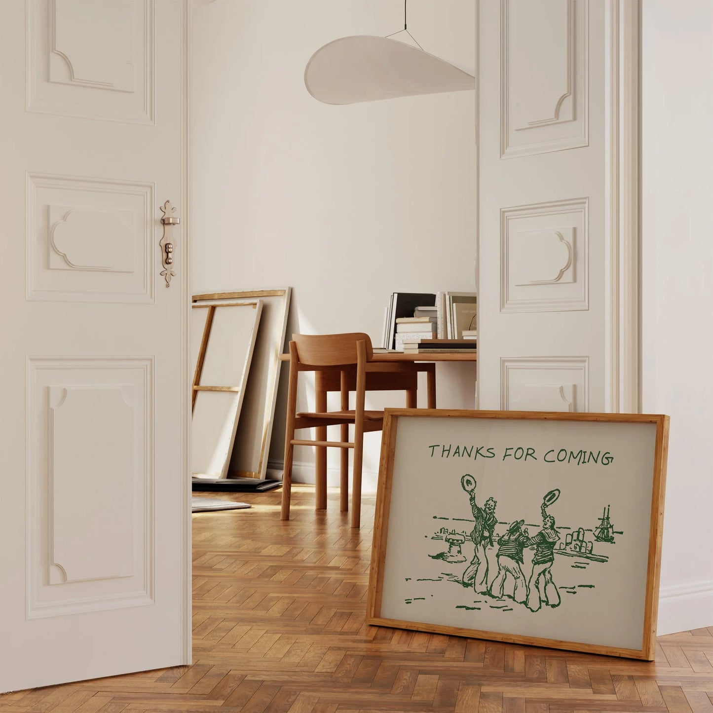 Thanks For Coming Print Vintage - Hand made