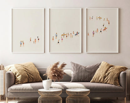 Summer Print | Wall Art Set Set of 3 Prints - Hand made