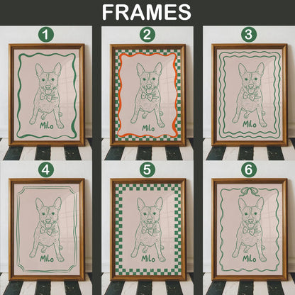 Custom Funky Pet Portrait - Hand made